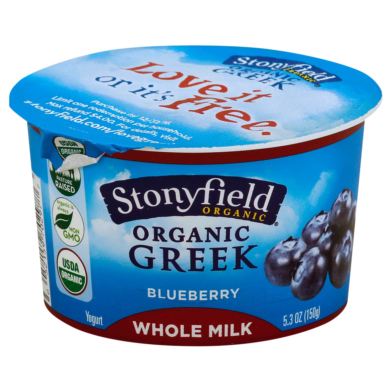 Stonyfield Greek Whole Milk Blueberry Yogurt Shop Yogurt at HEB