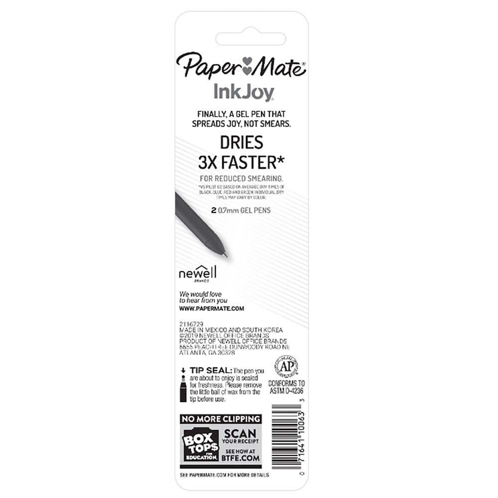 Paper Mate InkJoy Black Medium Point Gel Pens - Shop Pens at H-E-B