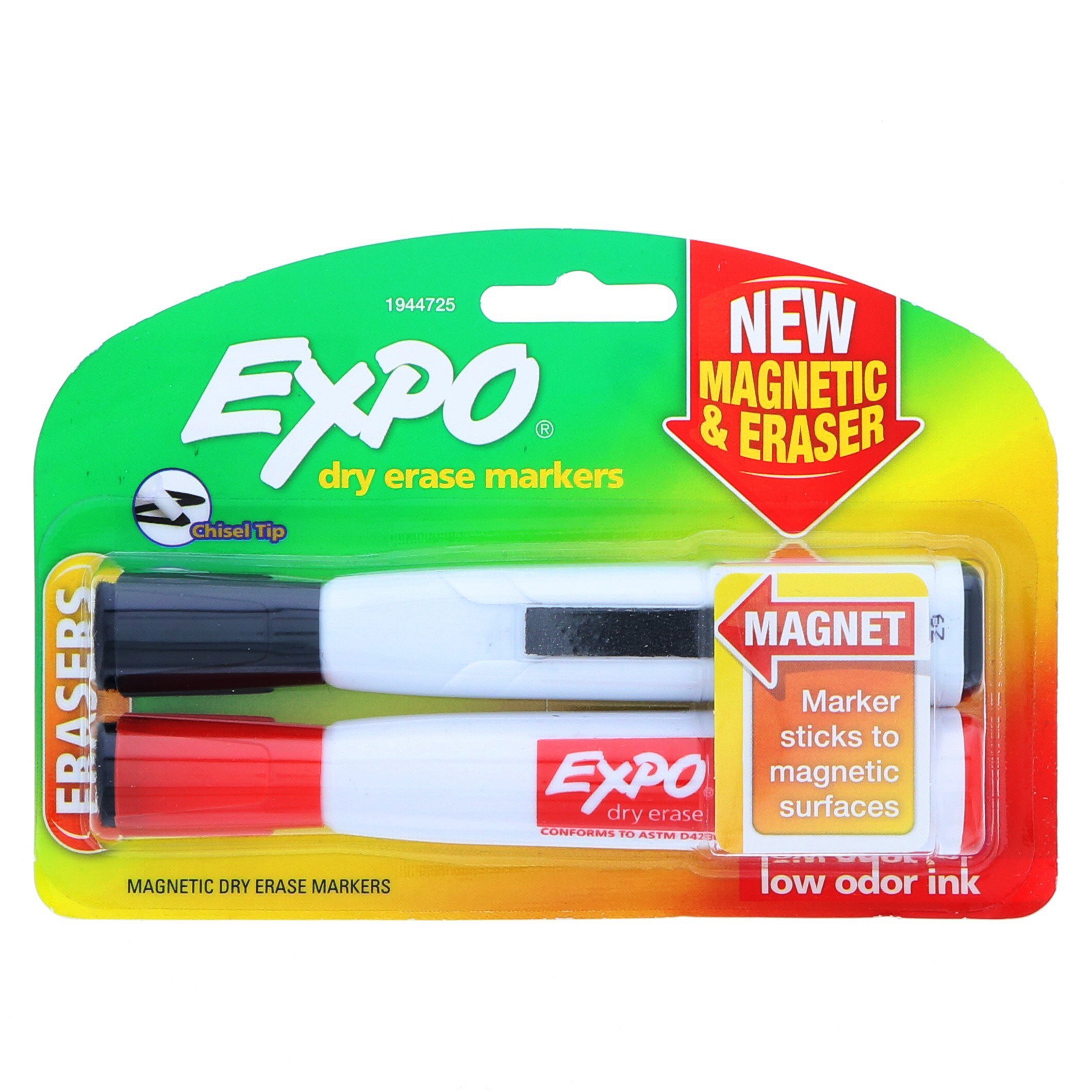 Expo Chisel Eraser Black and Red Shop Highlighters & DryErase at HEB