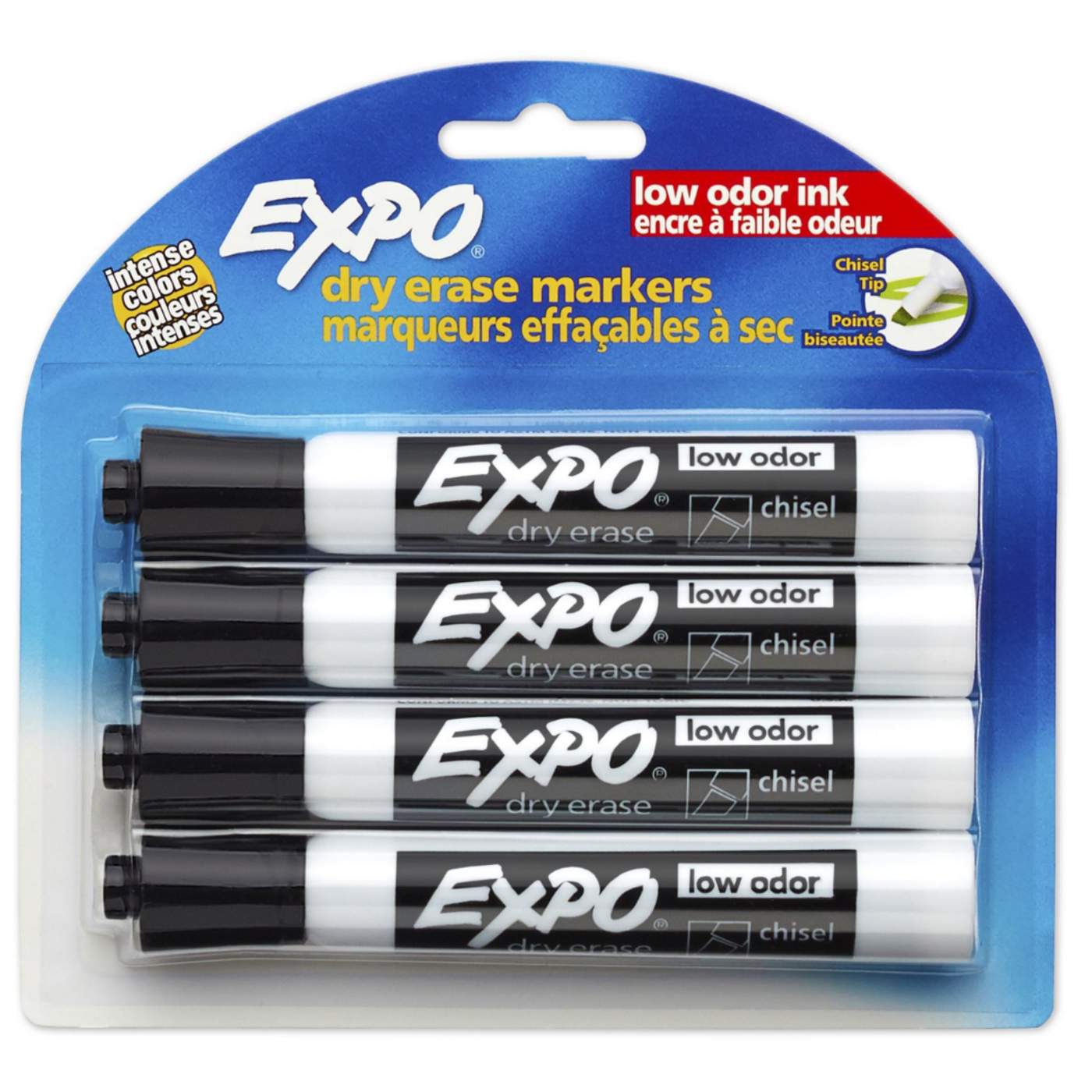 EXPO Chisel Tip Dry Erase Markers - Black Ink; image 1 of 2