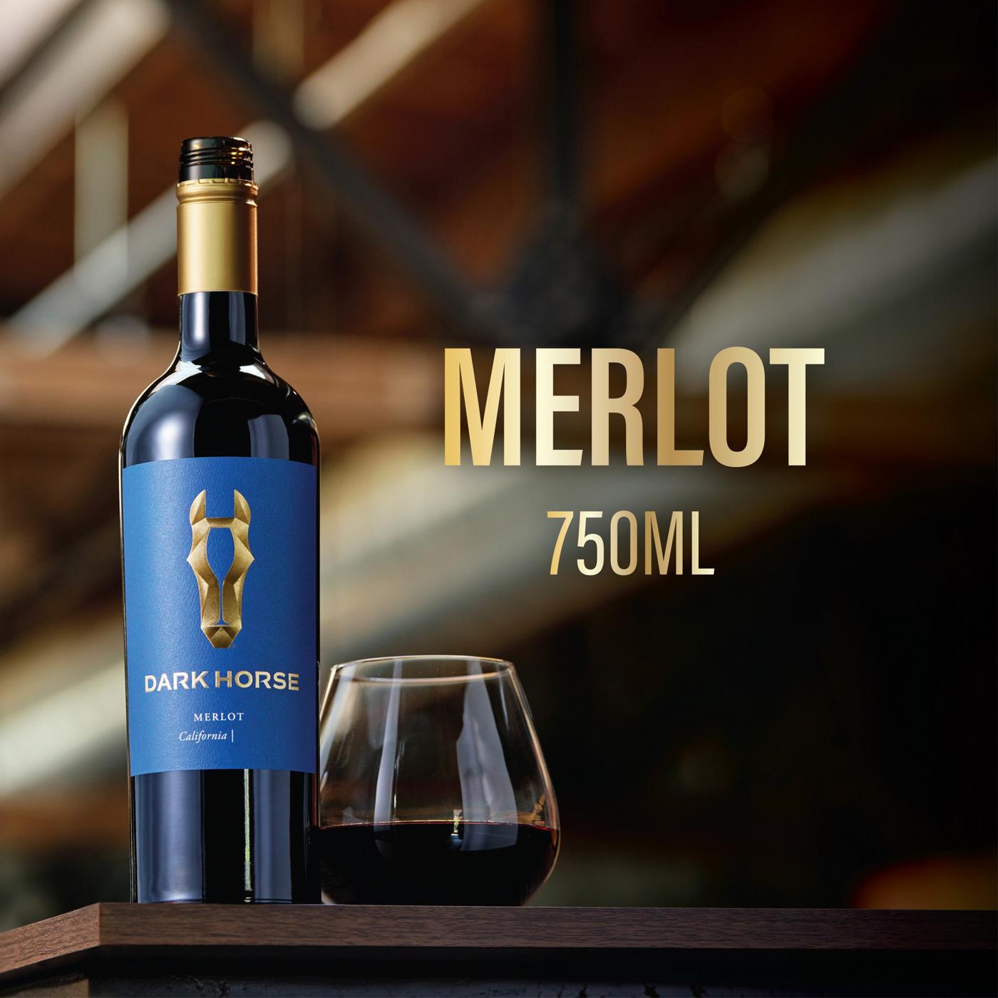 Dark Horse Merlot Red Wine; image 3 of 4