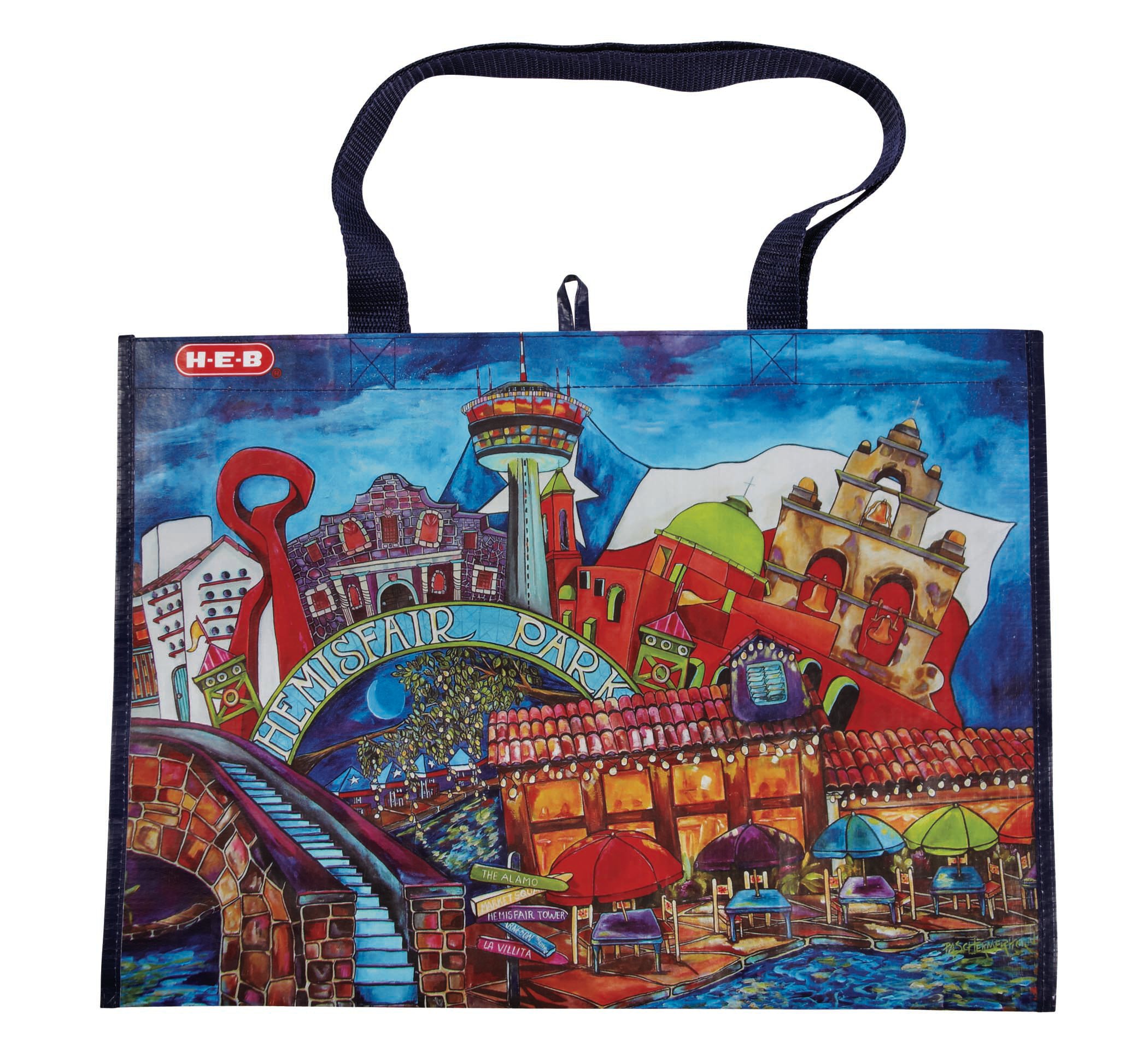 HEB San Antonio Artist Reusable Shopping Bag Shop Reusable Shopping Bags at HEB