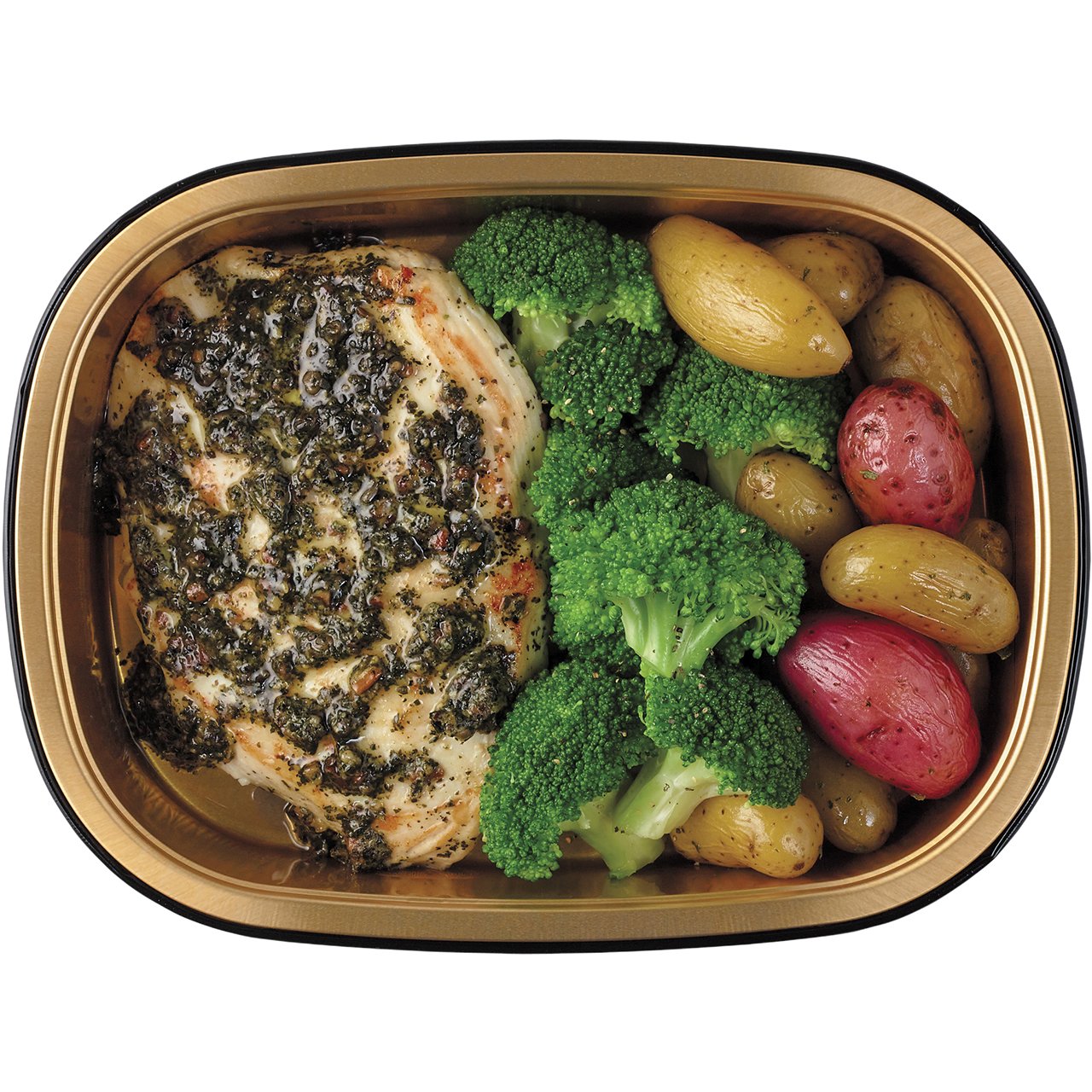 H-E-B Meal Simple Basil Pesto Chicken Breast with Potato and Broccoli