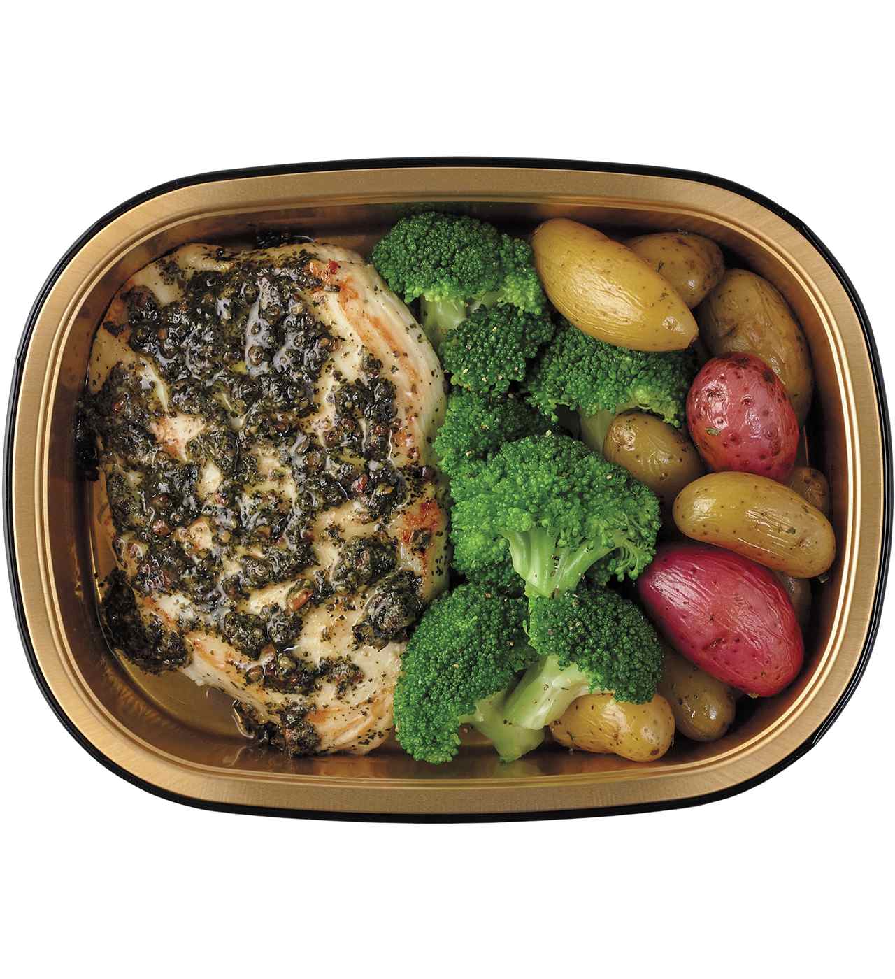 Meal Simple by H-E-B Basil Pesto Chicken Breast with Potato & Broccoli; image 1 of 4