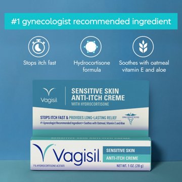Vagisil Sensitive Skin Anti-Itch Creme, 1 oz