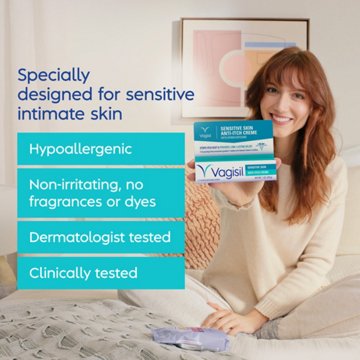 Vagisil Sensitive Skin Anti-Itch Creme, 1 oz