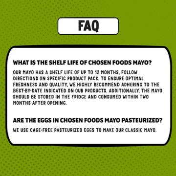 Chosen Foods Classic Avocado Oil Mayo, 12 oz