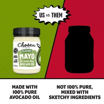 Chosen Foods Classic Avocado Oil Mayo, 12 oz