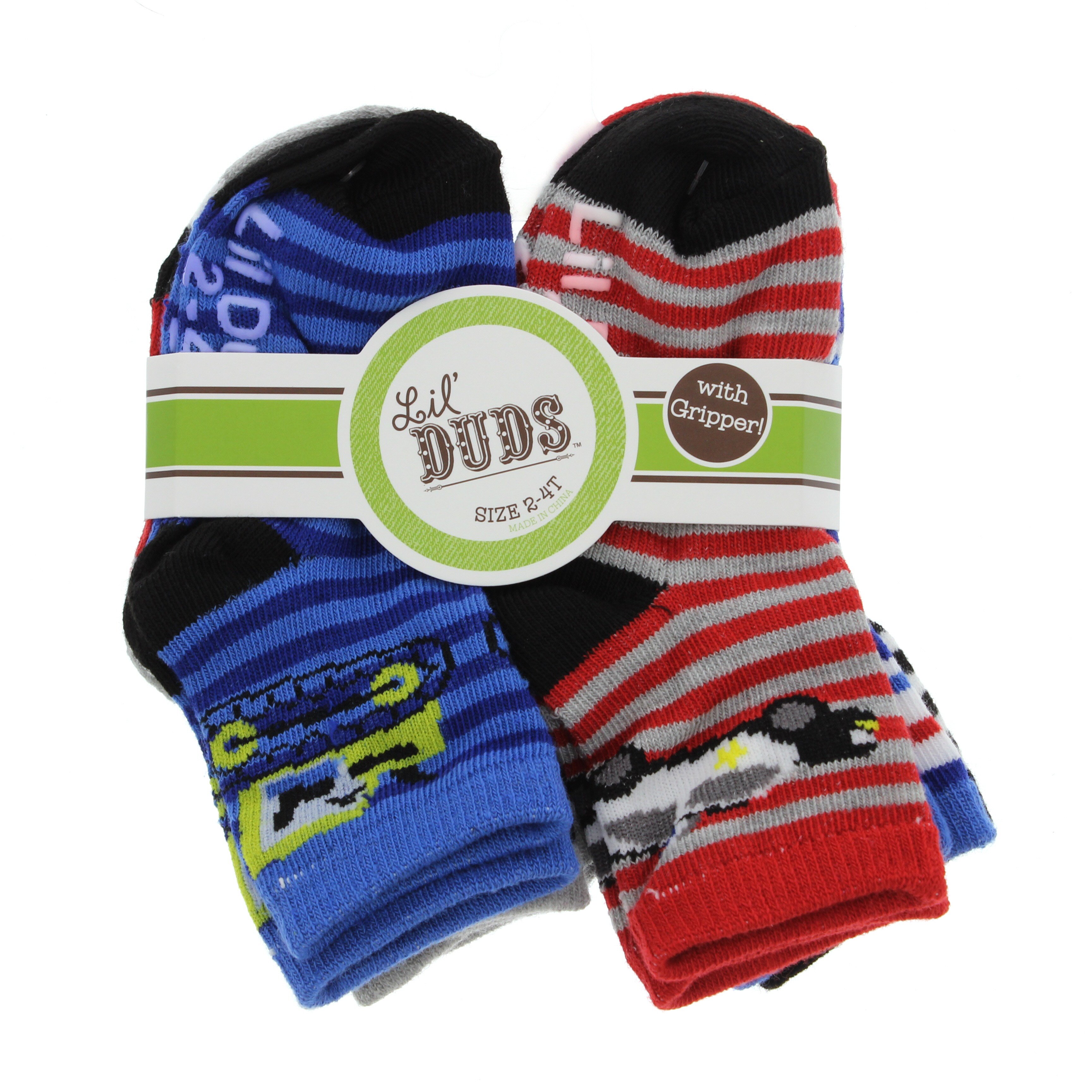 Lil' Duds Baby Boy Ankle Socks With Gripper, 6 PK Shop Socks at HEB