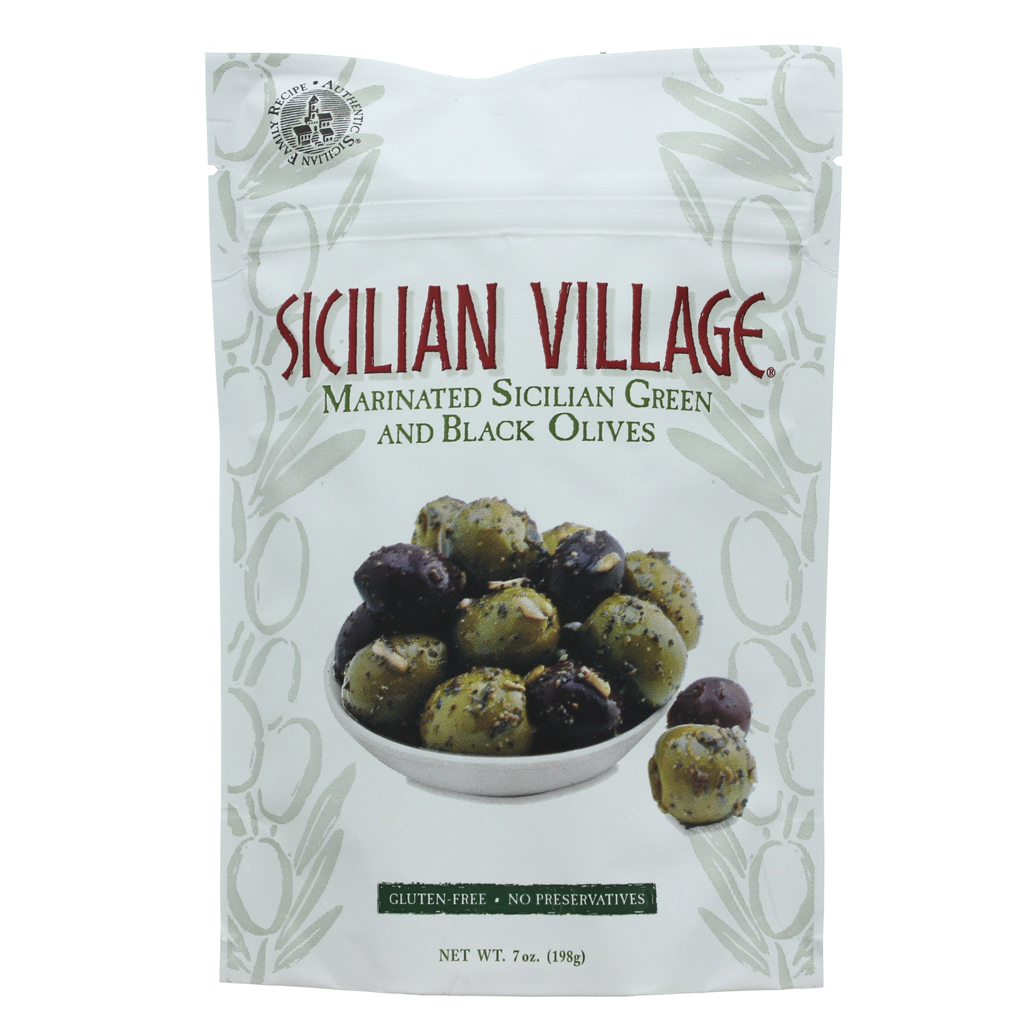 Sicilian Village Marinated Green And Black Olives - Shop Vegetables At ...