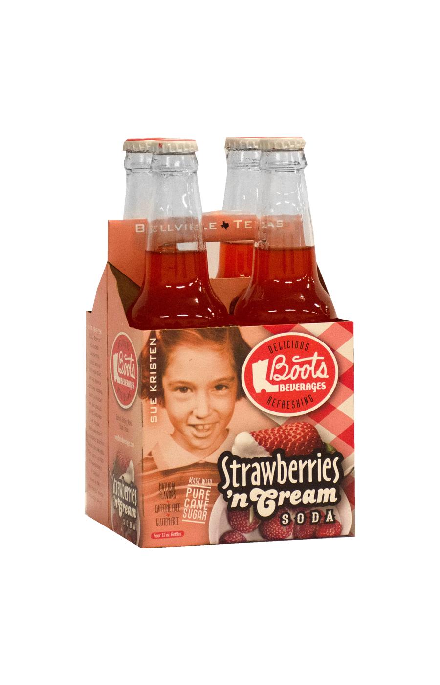 Boots Beverages Strawberries 'N Cream Soda 12 oz Bottles Shop Soda at HEB