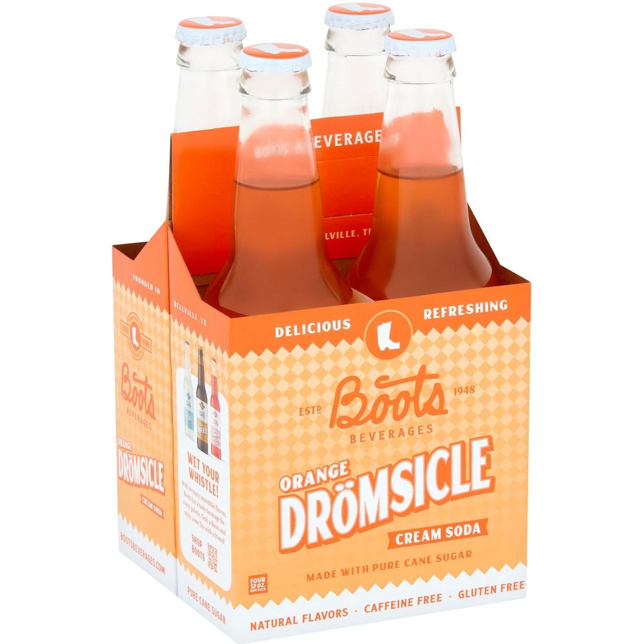Boots Beverages Orange Boots Dromsicle Cream Soda 12 oz Bottles Shop