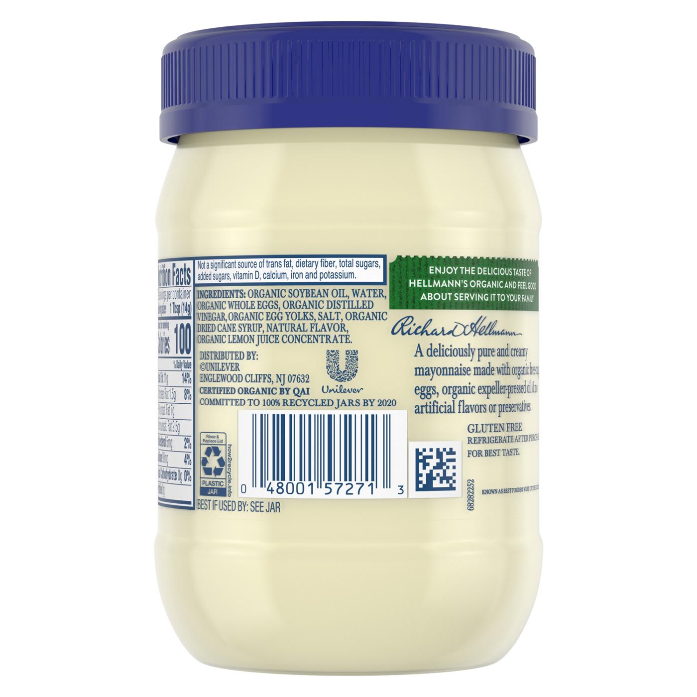 Hellmann's Organic Mayonnaise Original Mayo; image 3 of 3