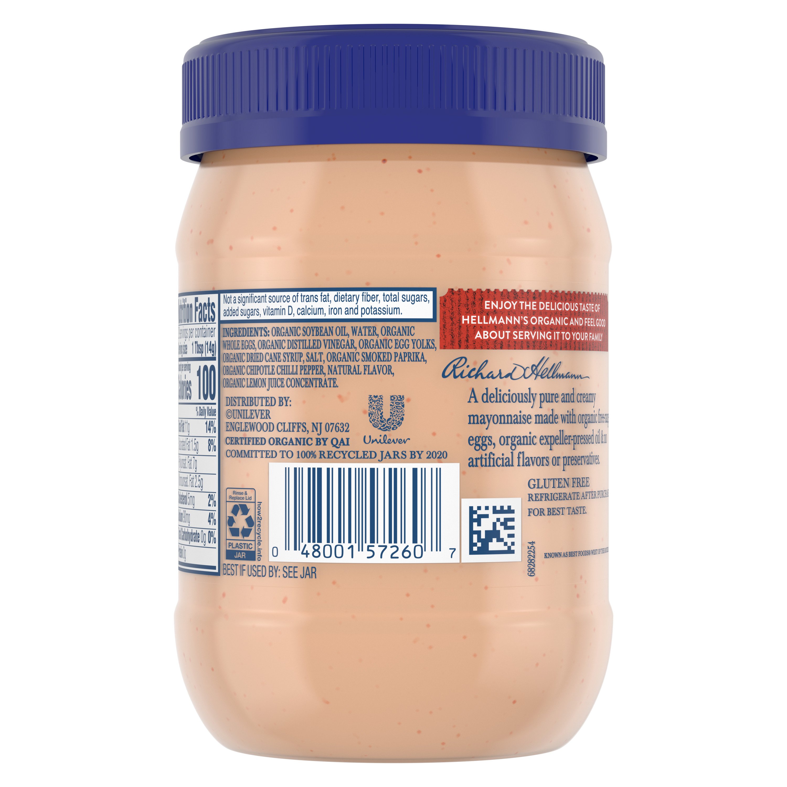 Hellmann's Organic Mayonnaise Spicy Chipotle Mayo - Shop