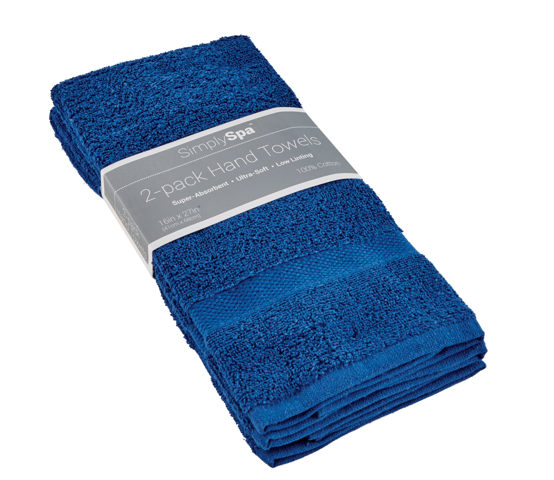 Simply Spa Blue Hand Towels Shop Towels Washcloths At H E B