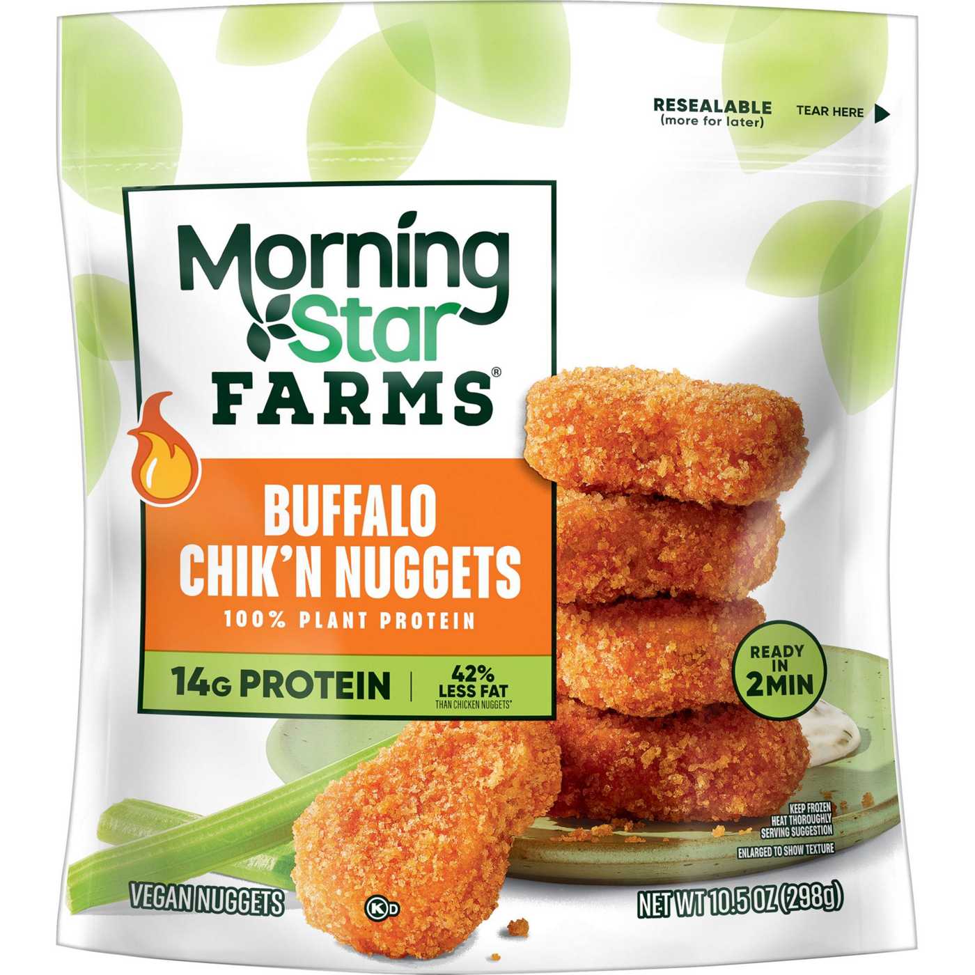 MorningStar Farms Veggitizers Buffalo Chik'n Nuggets; image 1 of 4