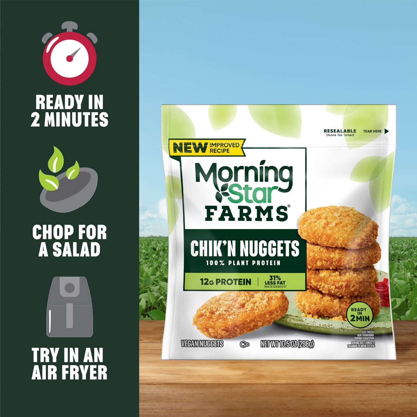 MorningStar Farms Original Chik'n Nuggets; image 2 of 4