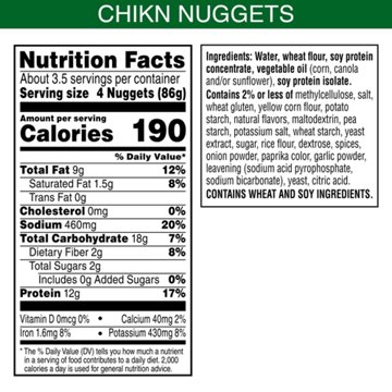MorningStar Farms Original Chik'n Nuggets, 10.5 oz