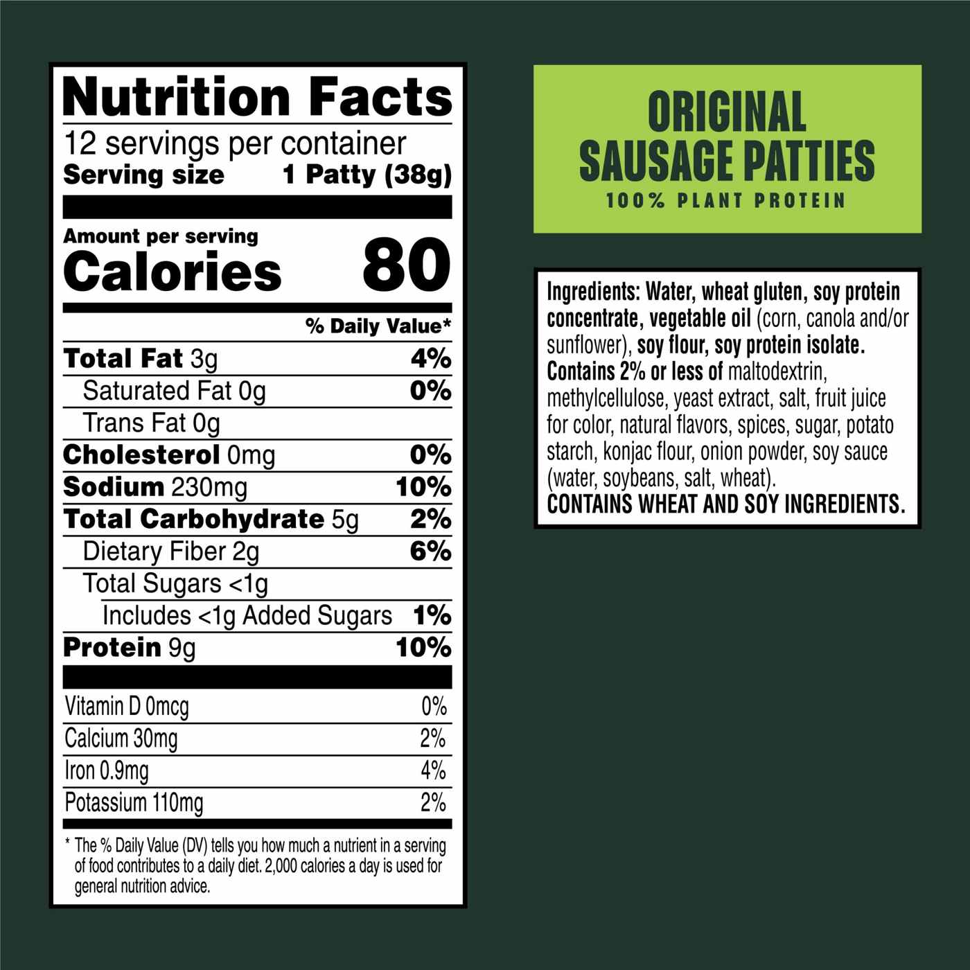 MorningStar Farms Veggie Breakfast Original Sausage Patties, 16 oz; image 4 of 6