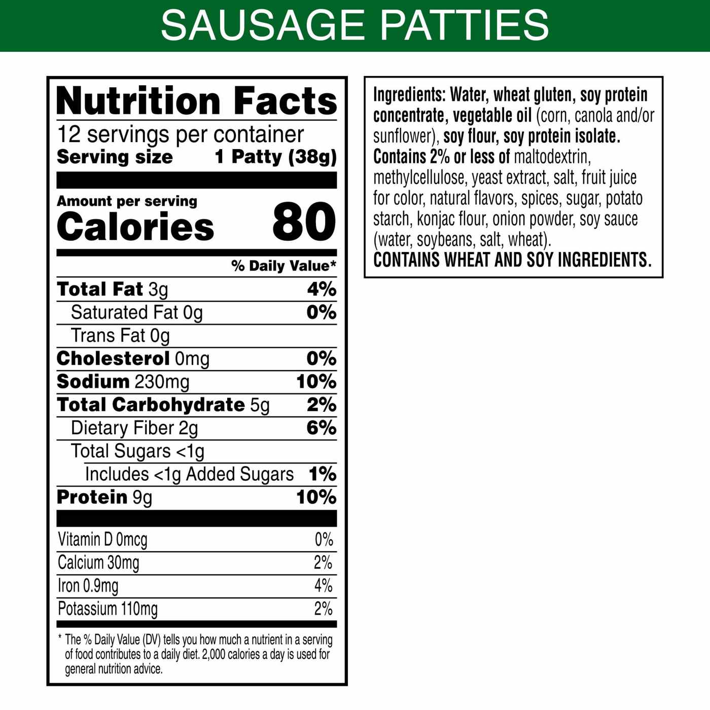 MorningStar Farms Veggie Original Sausage Patties Value Pack; image 5 of 6