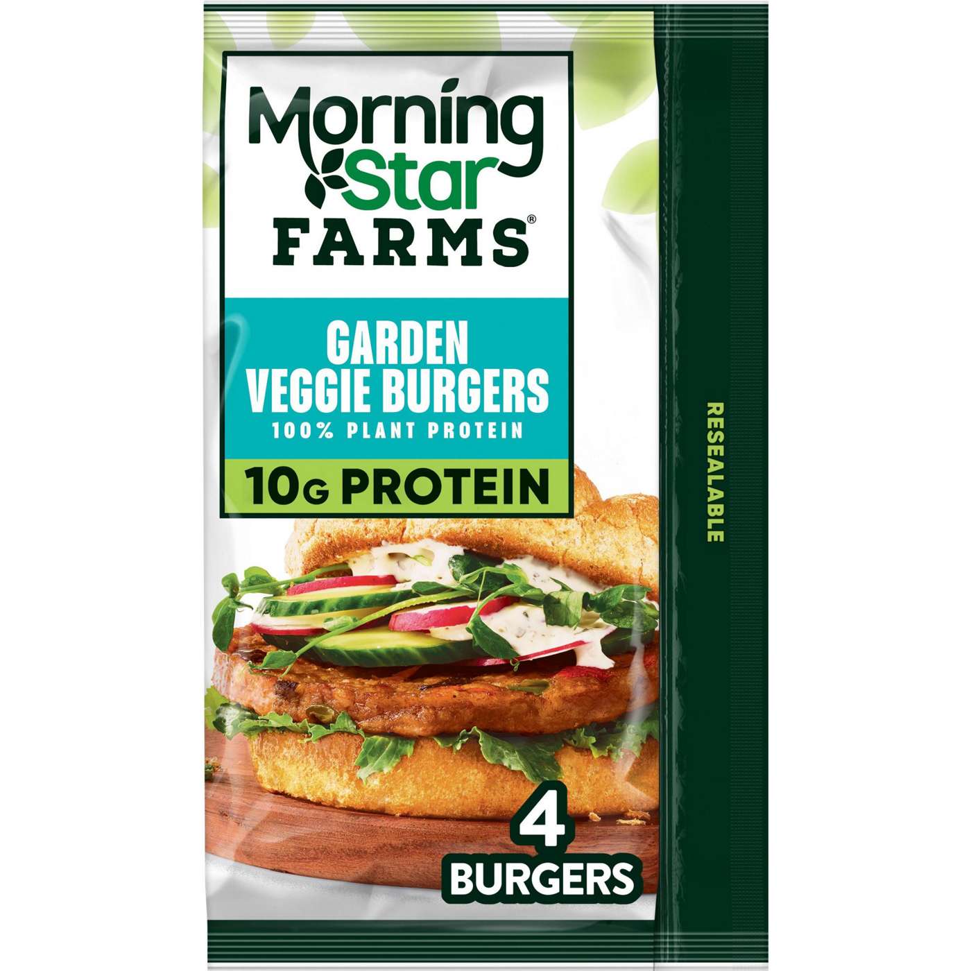 MorningStar Farms Garden Veggie Veggie Burgers; image 1 of 5