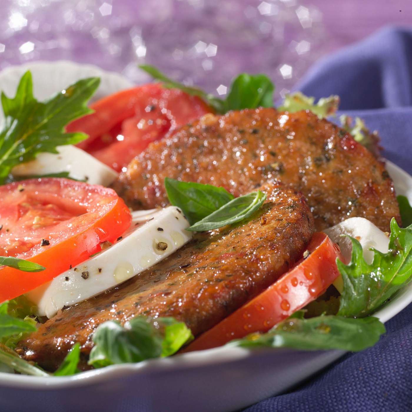 MorningStar Farms Tomato & Basil Pizza Veggie Burgers; image 3 of 7