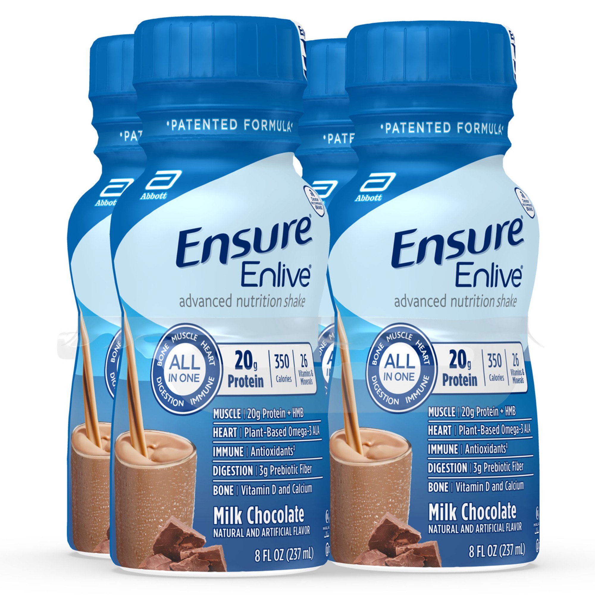 Ensure Enlive Advanced Nutrition Shake Milk Chocolate Ready-to-Drink 4 ...