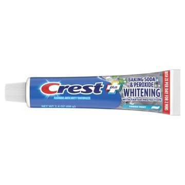 Crest Plus Baking Soda & Peroxide Whitening Toothpaste, Fresh Mint, 2.4 oz