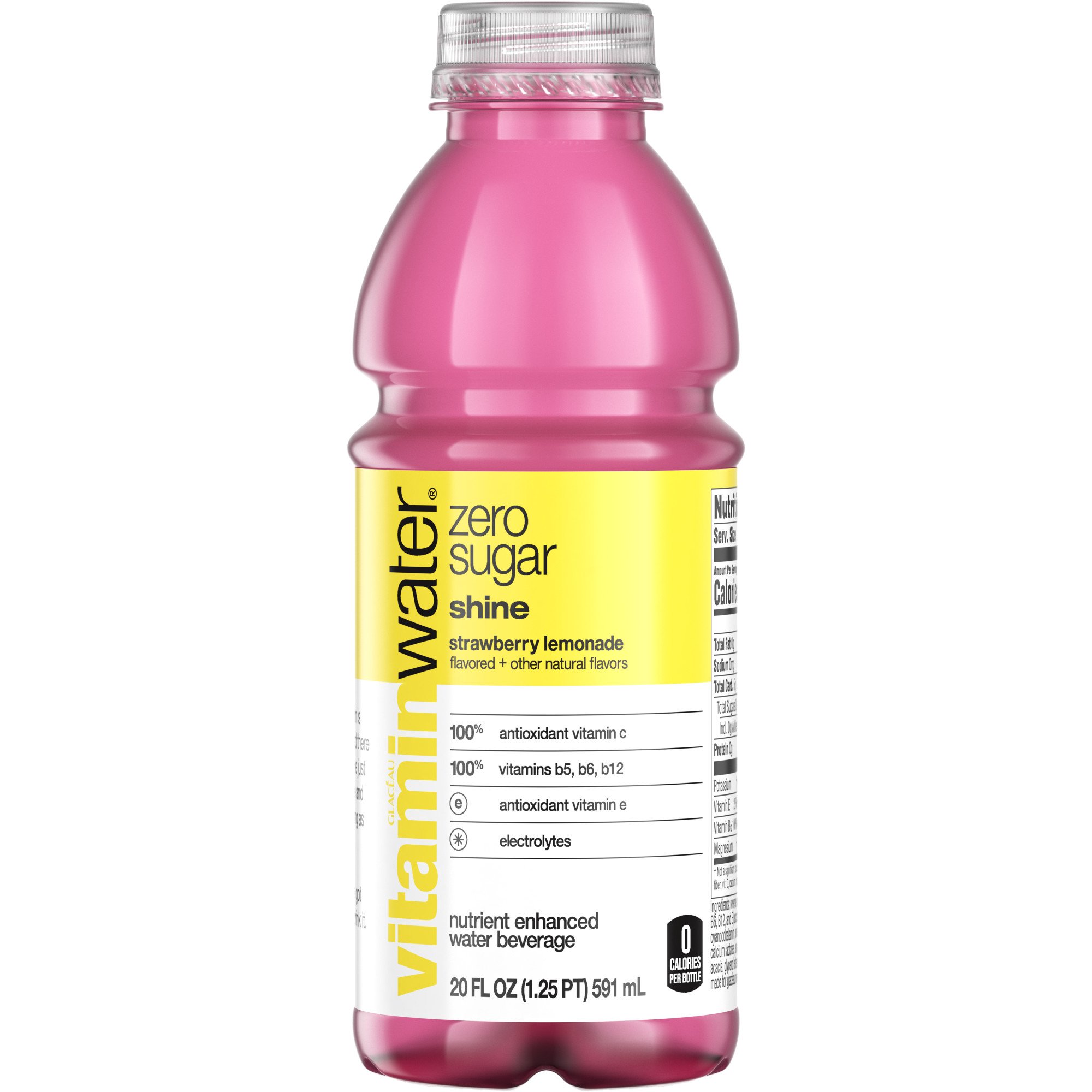 Glaceau Vitaminwater Zero Shine Strawberry Lemonade - Shop Sports & Energy  Drinks at H-E-B