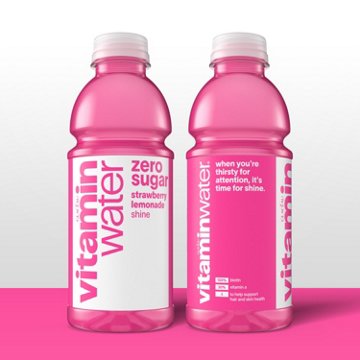 Glaceau Vitaminwater Zero Sugar Strawberry Lemonade Nutrient Enhanced Water Beverage