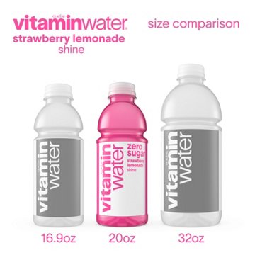 Glaceau Vitaminwater Zero Sugar Strawberry Lemonade Nutrient Enhanced Water Beverage