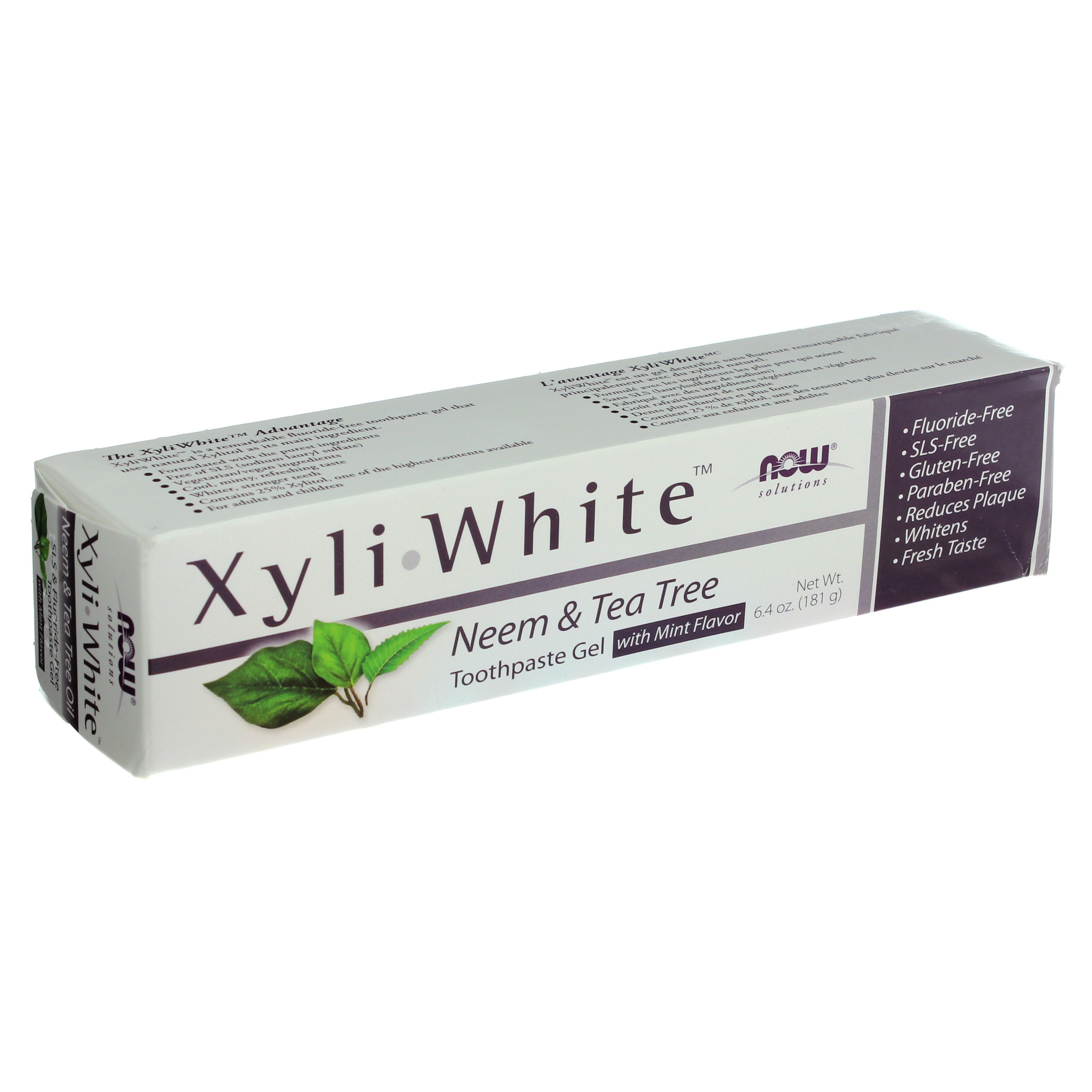 NOW Xyliwhite Neem & Tea Tree Toothpaste Gel Shop Toothpaste at HEB