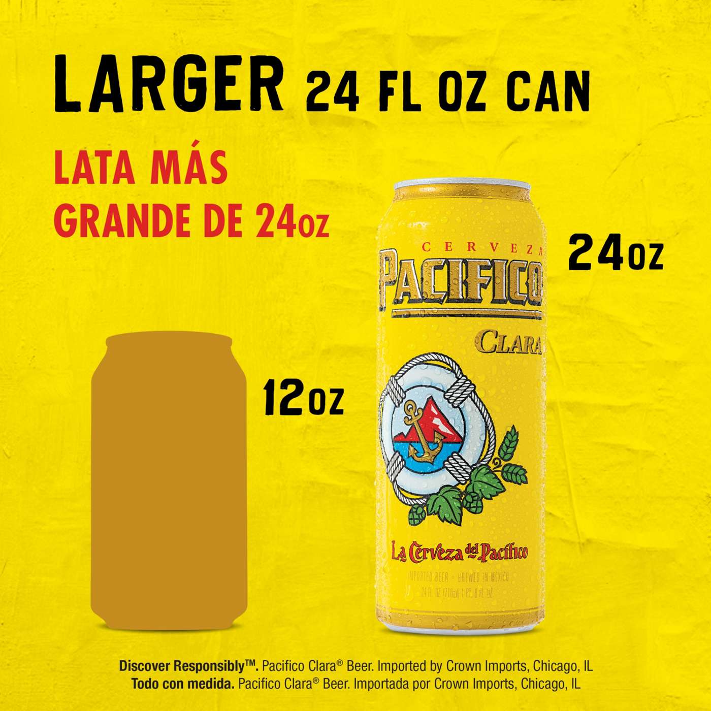 Pacifico Clara Mexican Lager Import Beer 24 oz Can; image 6 of 9