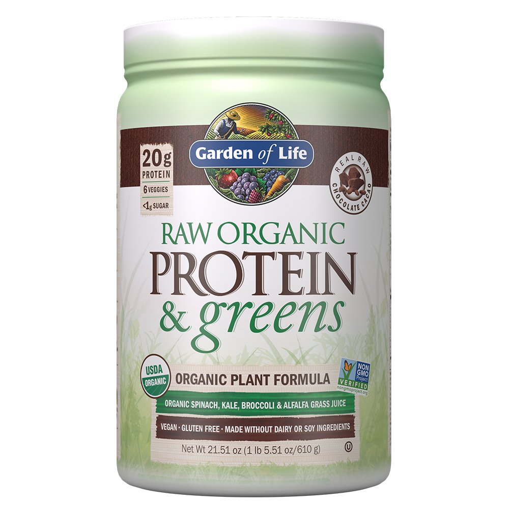 Garden of Life Raw Organic 20g Protein & Greens Powder Chocolate