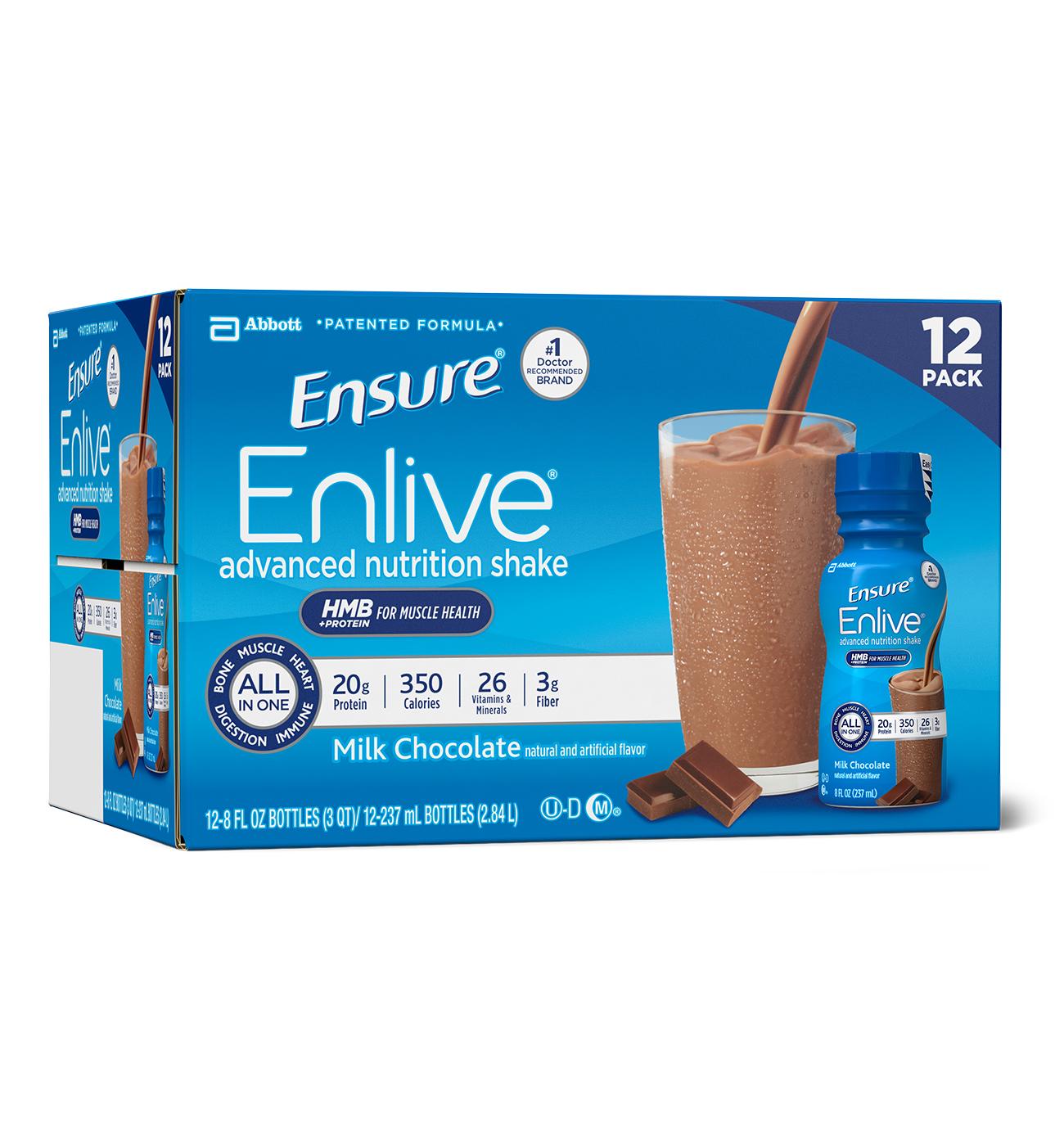 Ensure Enlive Advanced Nutrition Shake, Milk Chocolate; image 1 of 2