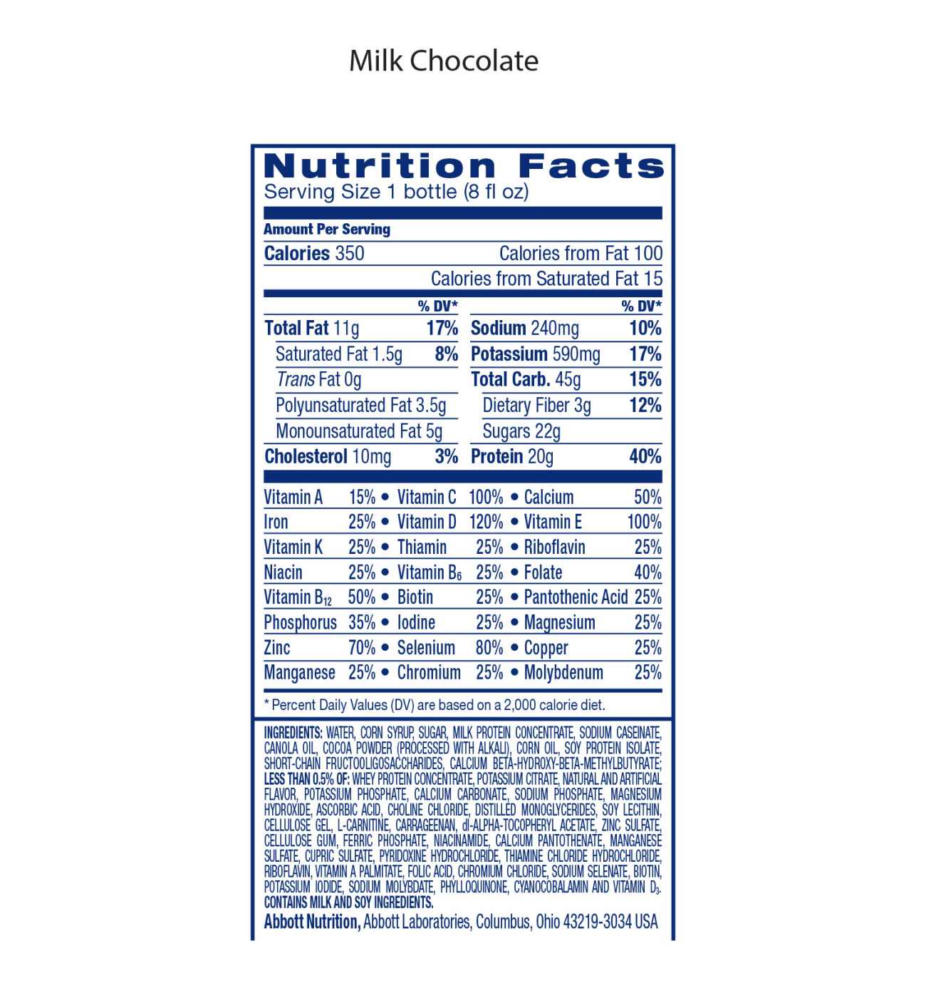 Ensure Enlive Advanced Nutrition Shake, Milk Chocolate; image 2 of 2