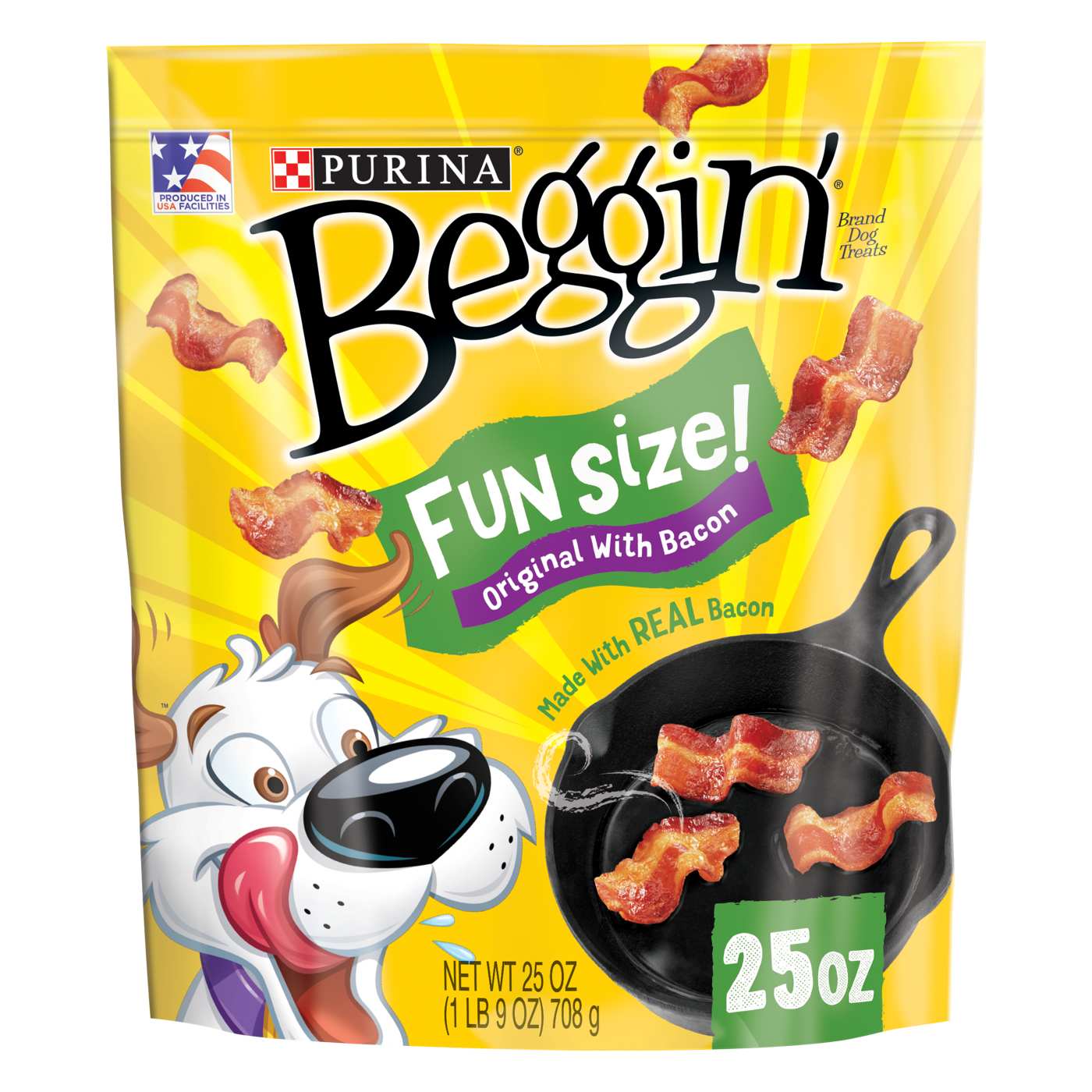 Beggin' Purina Beggin' With Real Meat Dog Treats, Fun Size Original With Bacon Flavor; image 1 of 5