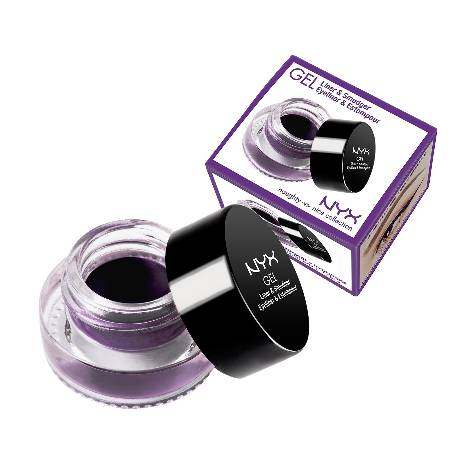 NYX Gel Eyeliner & Smudger, Annie Deep Purple Shop Eyeliner at HEB