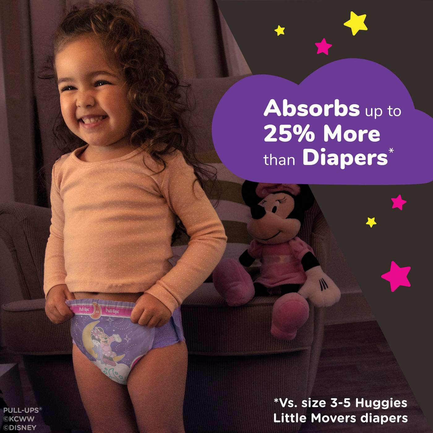 Pull-Ups Girls' Night-Time Potty Training Pants - 3T-4T; image 6 of 8