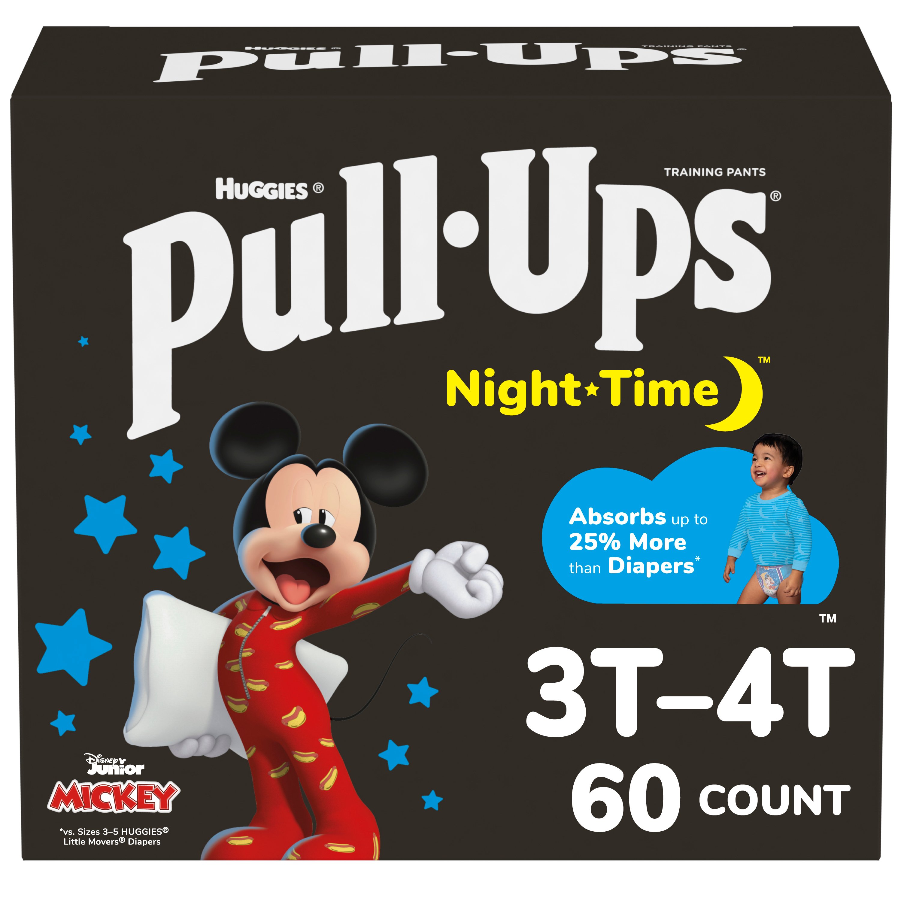 PullUps Boys' NightTime Potty Training Pants 60 ct Shop Diapers