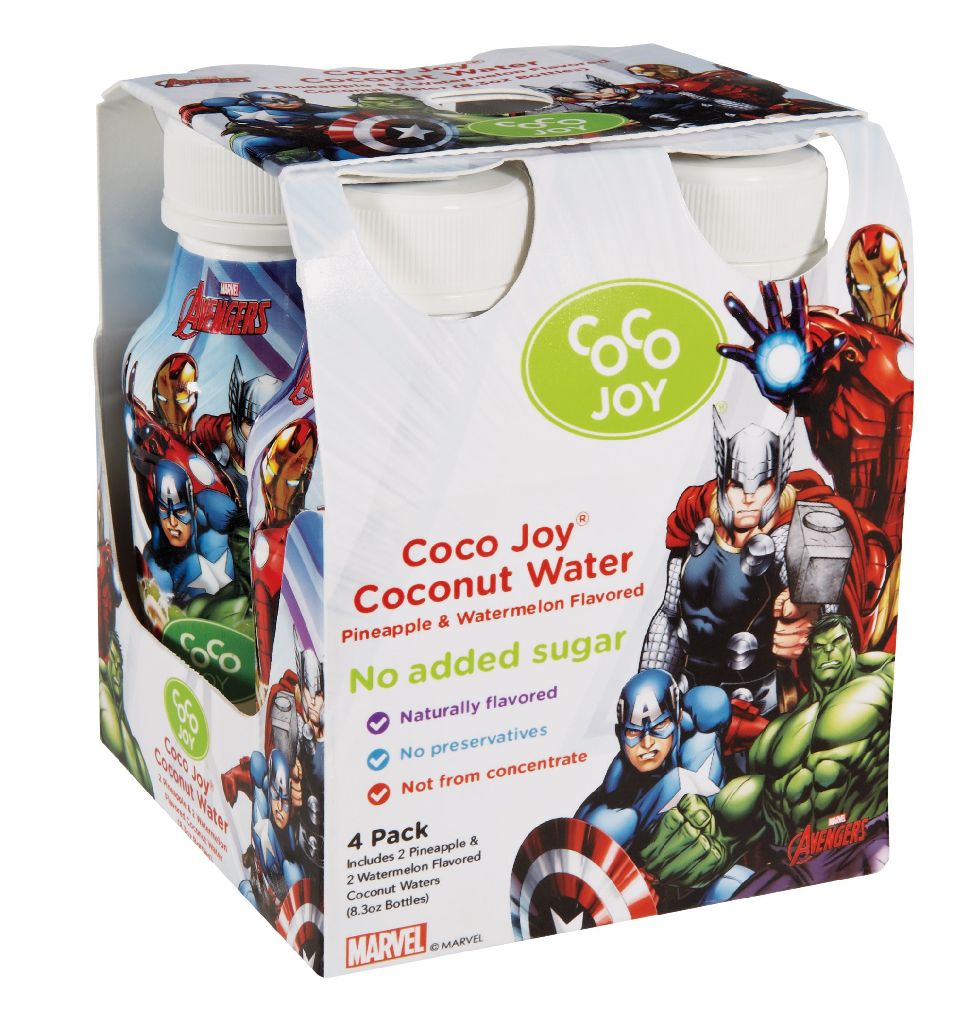 Coco Joy Coconut Water, Avenger Pineapple & Watermelon Flavor Shop Coconut water at HEB