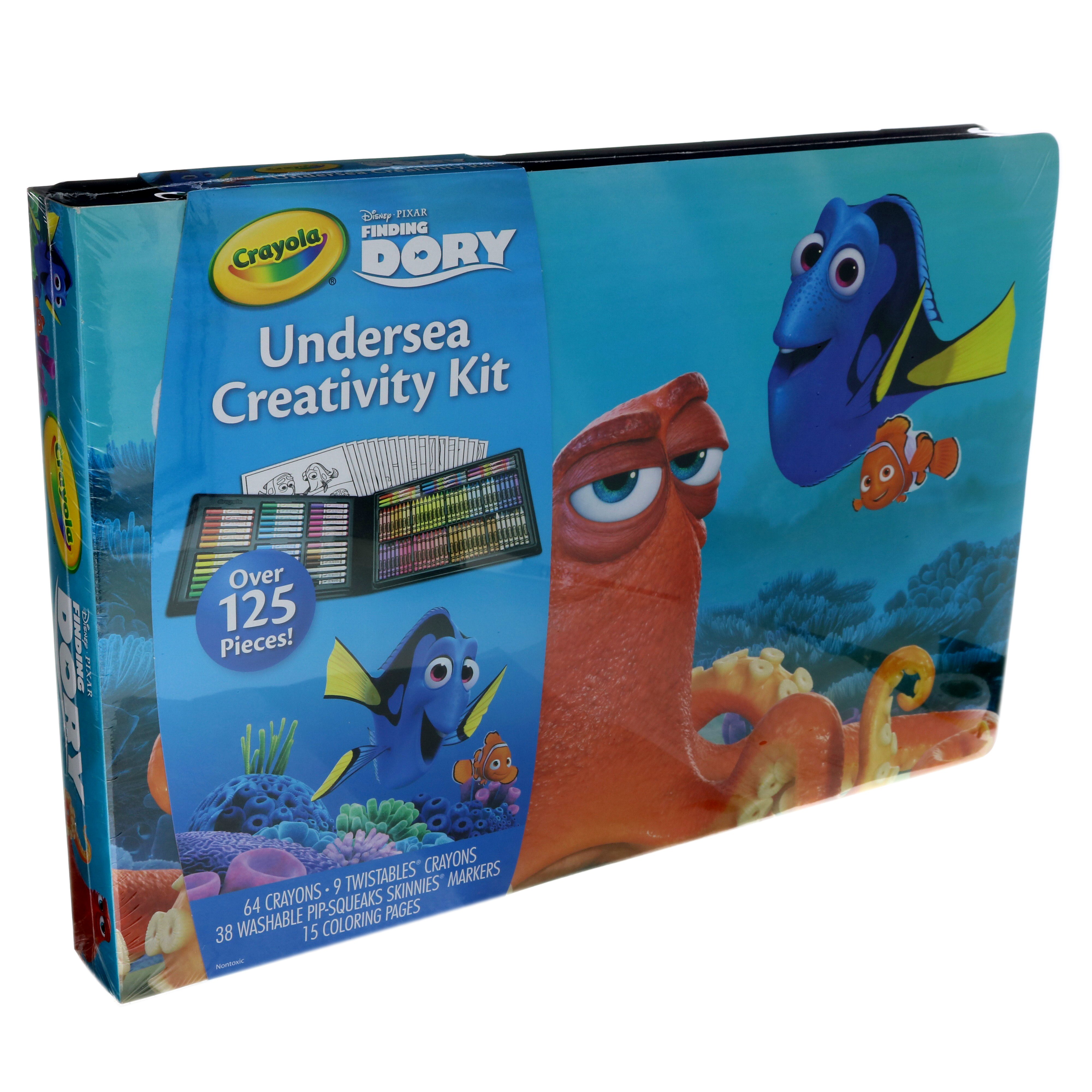 Crayola Inspiration Art Kit Coloring Case, Disney Finding Dory, 120 Pieces