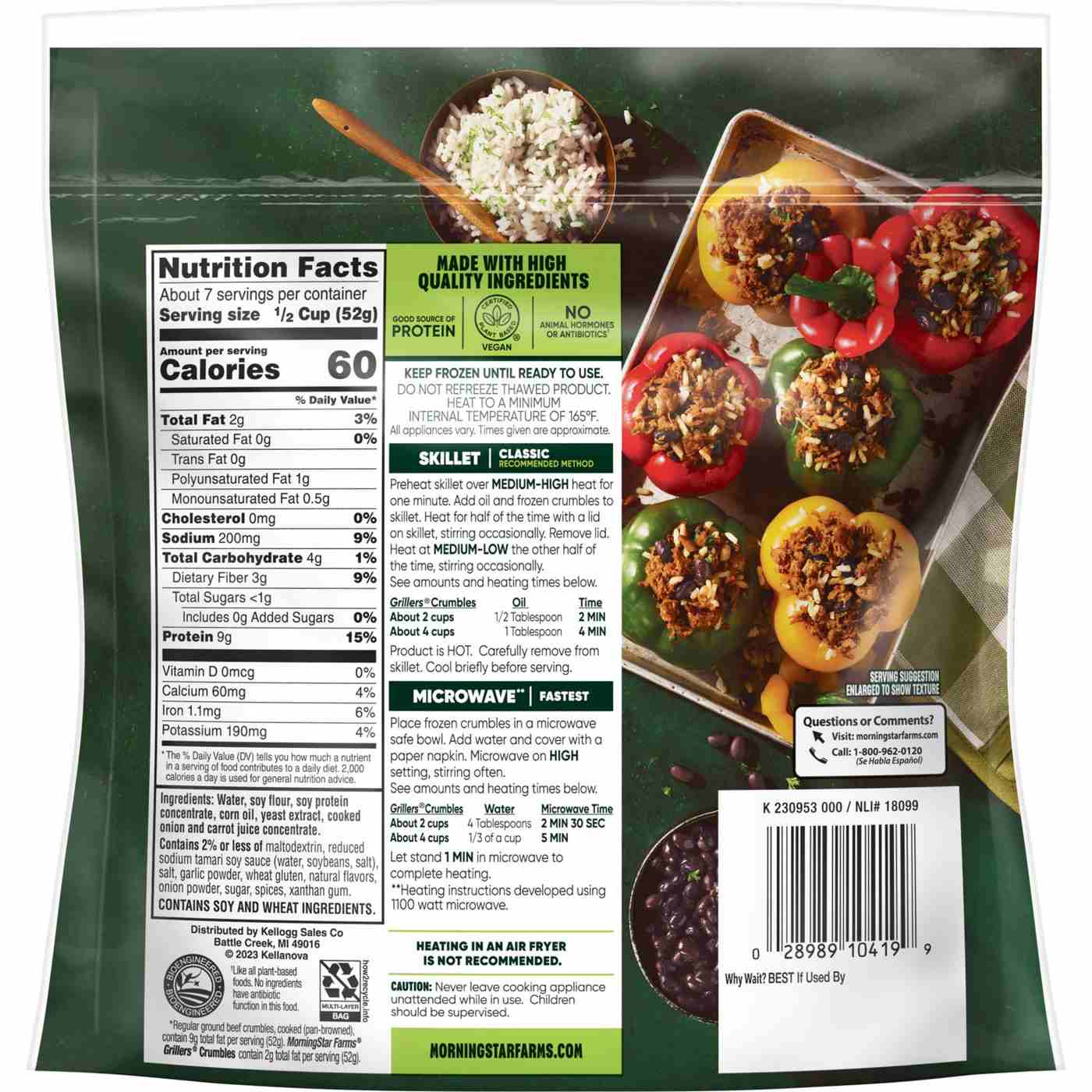 MorningStar Farms Meal Starters Grillers Vegan Crumbles; image 2 of 5