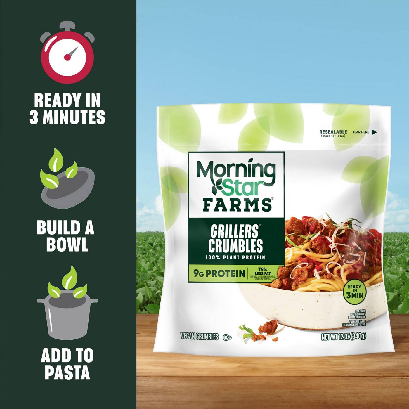MorningStar Farms Meal Starters Grillers Vegan Crumbles; image 5 of 5