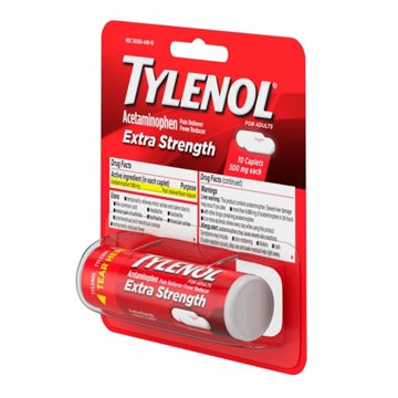 Tylenol Extra Strength Pain Reliever Caplets - 500 Mg