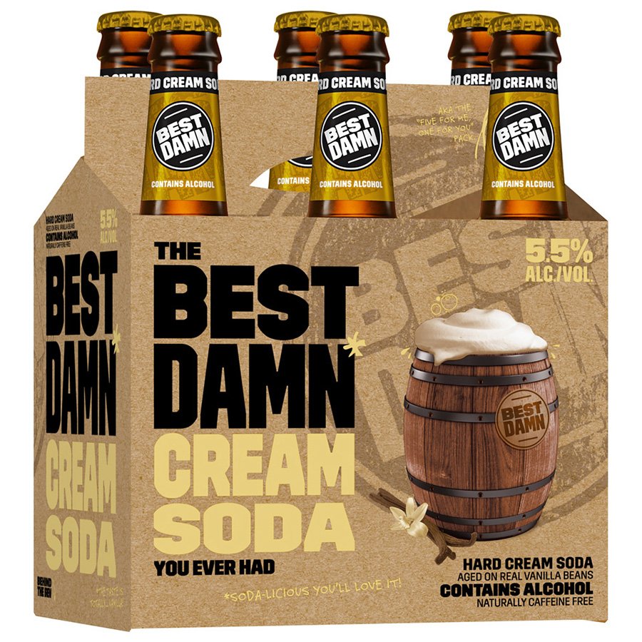 Best Damn Cream Soda 12 oz Bottles - Shop Malt Beverages & Coolers at H-E-B