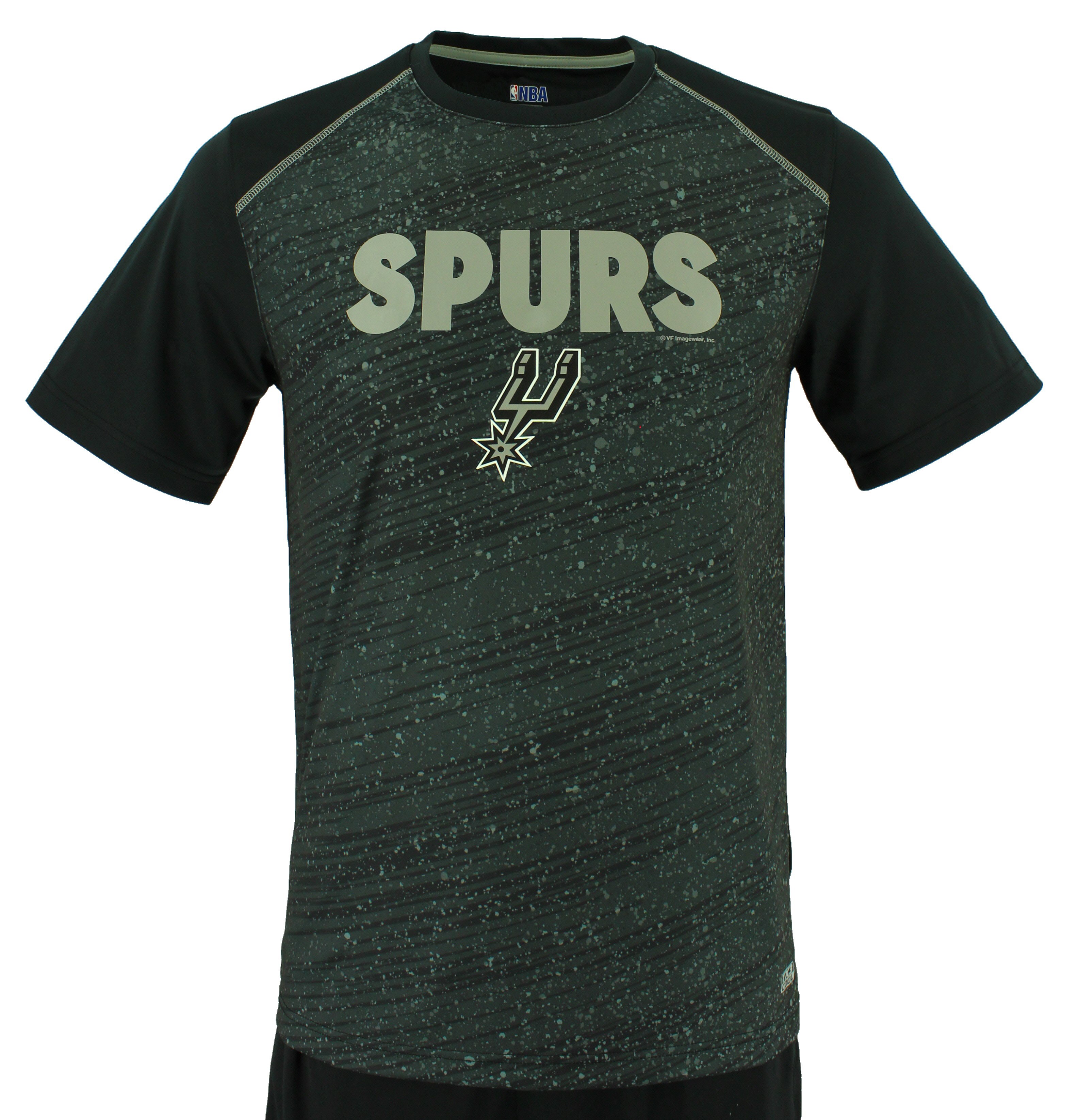 San Antonio Spurs Men's Sublimated Grey Poly Tee Shop Team Apparel at HEB