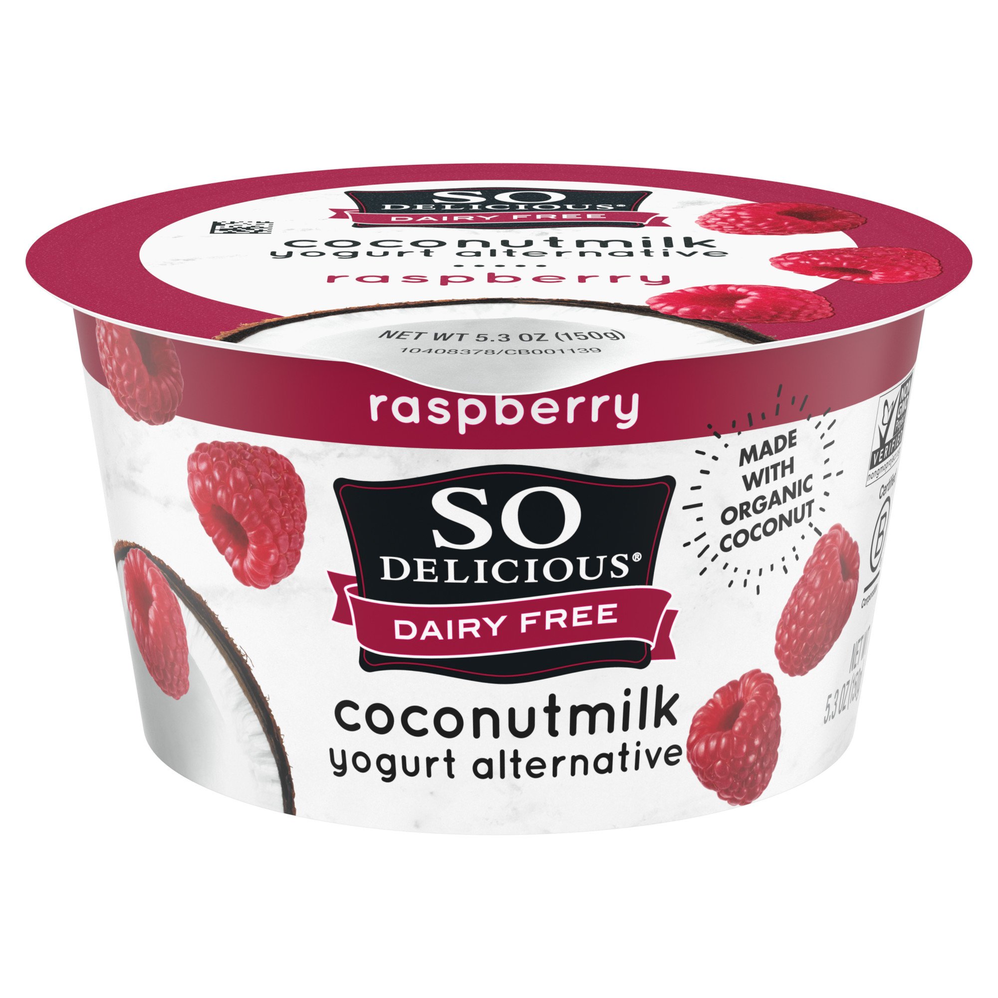 So Delicious Coconut Milk Vegan Raspberry Yogurt Alternative - Shop ...