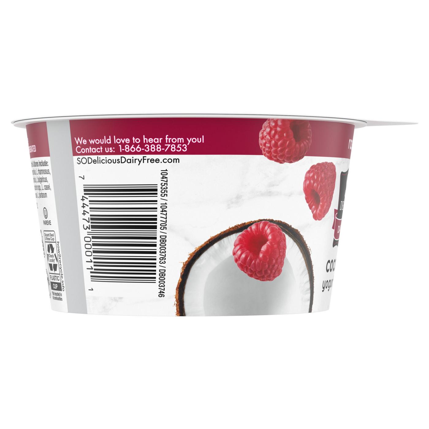 So Delicious Dairy Free Raspberry Coconutmilk Yogurt; image 3 of 8