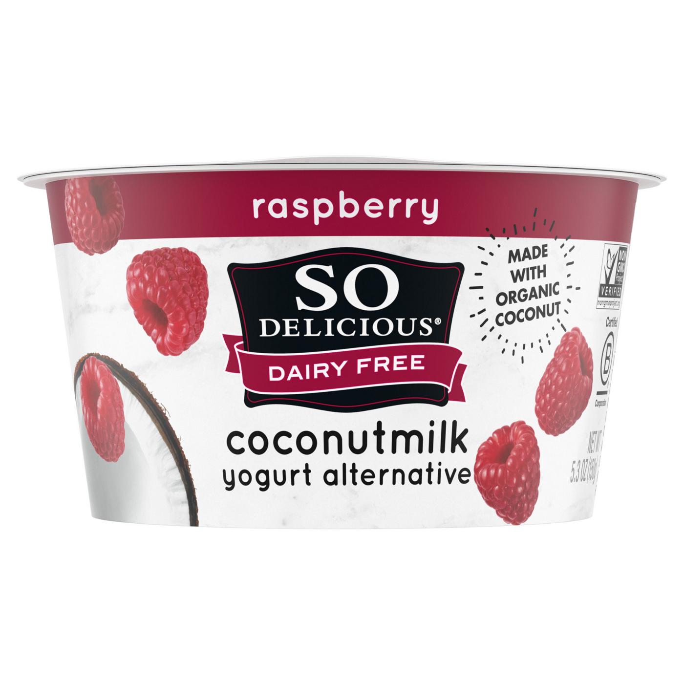 So Delicious Dairy Free Raspberry Coconutmilk Yogurt; image 7 of 8